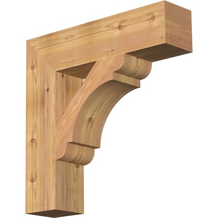 Olympic Block Smooth Bracket, Western Red Cedar, 5 1/2"W x 24"D x 24"H